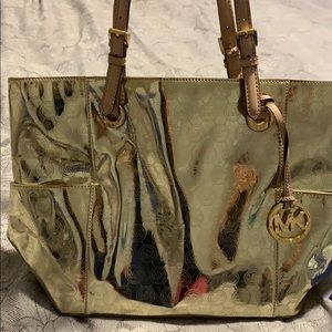 Michael Kors Gold Tote
